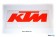 Ktm Bikes Industries autocollant officiel 15x30